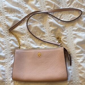Tory Burch Blush Leather Crossbody Bag